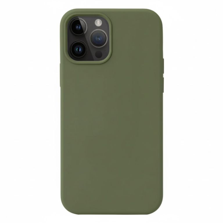 Funda para iPhone 15 Pro Soft Feeling Verde Militar Resistente