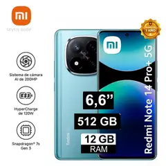 XIAOMI - REDMI NOTE 14 PRO PLUS 5G 512GB 12GB RAM - AZUL