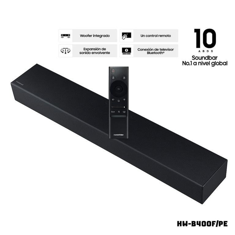 Soundbar 2.0 CH HW-B400F/PE 40 Watts (2025)
