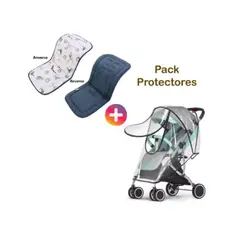 GENERICO - Cojin +cobertor de coche para lluvia paseo