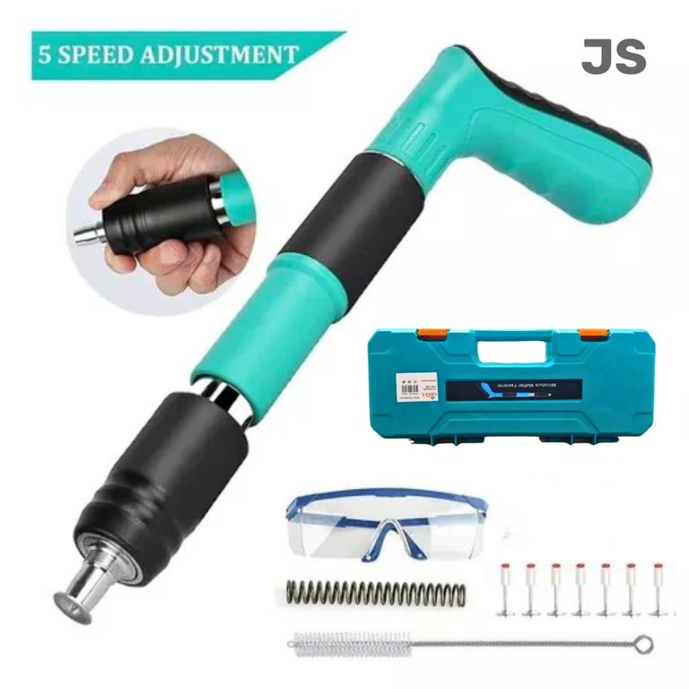 Super Pistola de Clavos Ultra Potencia para Construcción +10 Clavos