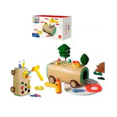 GENERICO - JUEGO IMANTADO PAJARO CARPINTERO MADERA MONTESORI