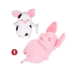 GENERICO - PELUCHE CERDITO PARLANTE GRABA Y MUEVE OREJAS BEBES