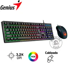 GENIUS - Combo Teclado Mouse GX Scorpion KM-GX6 Gaming RGB AI Copilot