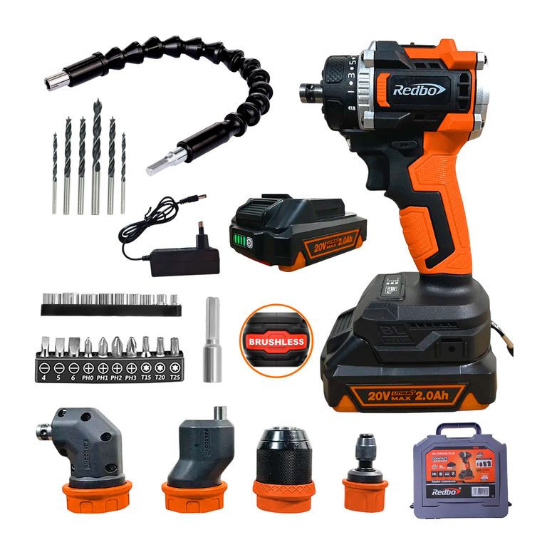 Taladro Inalámbrico 20v Brushless 5 En 1 Multifuncional