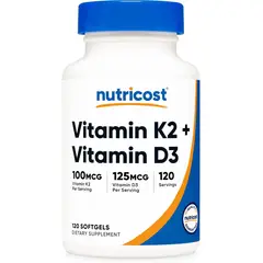 NUTRICOST - Vitamina K2 D3 120 capsulas gel