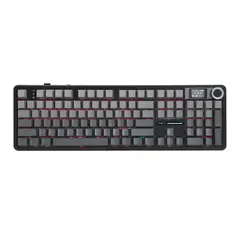 AULA - TECLADO F108 PRO MECANICO INGLES SWITCH YELLOW BLACK DEGRADADO