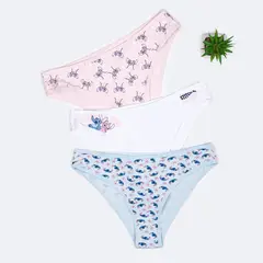 PIONIER - Trusas Tripack Jersey Full Lycra Mujer A&SDisney