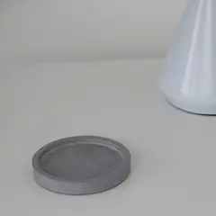 NIABEL - Plato Circular Concreto Gris