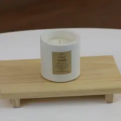 NIABEL - Velas aromática Coco Vainilla en Concreto Blanco