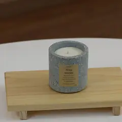 NIABEL - Velas aromática Brisa Marina en Terrazo Verde Agua