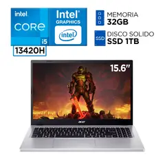 ACER - Laptop Intel Core i5 13420H RAM 32GB SSD 1TB 13va Gen 15.6 FULL HD