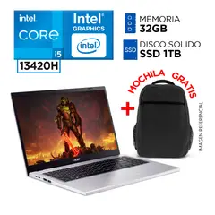 ACER - Laptop Intel Core i5 13420H RAM 32GB SSD 1TB 13va Gen 15.6 FULL HD + MOCHILA
