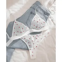 GENERICO - Set de Lencería blanco para mujer - AMELIA