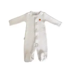 WAWA PIMA - PIJAMA BEBE NIÑA JACQUARD WHITE BEAR GIRL