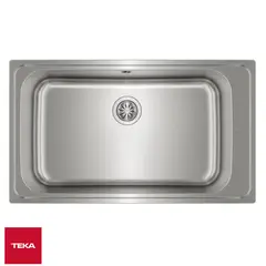 Teka - Lavadero de Cocina Sobre Tablero Acero Inox Bahia 1C PLUS