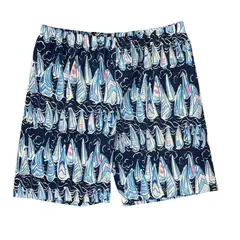 RED CARROT - Short niña jersey azul veleros