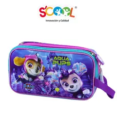 SCOOL - CARTUCHERA MAGIC 3D PAW PATROL SKY AQUA PUPS