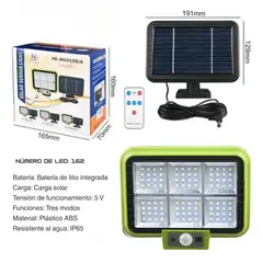 OEM - Proyector con panel solar De 6 Divisiones y Sensor de Movimiento