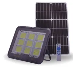 OEM - Luz led con control remoto y panel solar grande