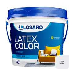 LOSARO - Látex Color color Gris Alba x 4 Lt. (1.05 Gl.)