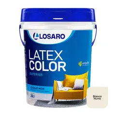 LOSARO - Látex Color color Blanco Humo x 20 Lt. (5.28 Gl.)