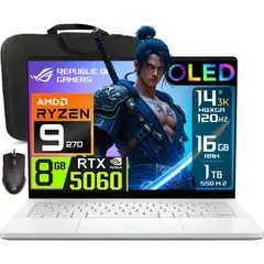 ASUS - Laptop Zephyrus G14 OLED Ryzen 9-270 16gb 1tb Nvidia Rtx 5060 14" 3K 120hz
