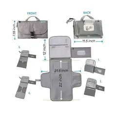 GENERICO - Cambiador 3 en 1 juguetero paños cartera viajero