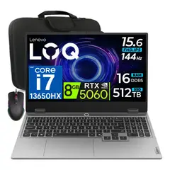 LENOVO - Laptop Loq 15 Core i7-13650hx 16gb 512gb Nvidia RTX5060 8gb 15.6" FHD 144hz