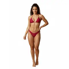SM - BIKINI ROJO CON PAREO TRES PIEZAS DAMA XS