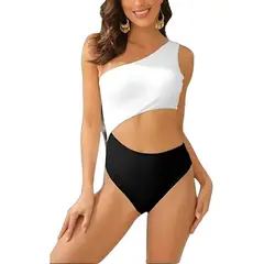 SM - TANKINI DAMA XS COMBINACION BLANCO NEGRO