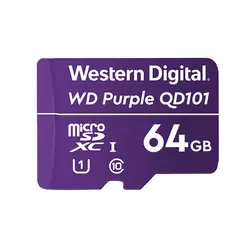 WESTER DIGITAL - MEMORIA MICRO SD 64GB WESTERN DIGITAL PURPLE