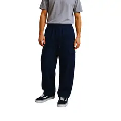 ENKI - Pantalón Cargo Parachute Oversized Hombre Tela Nova Premium