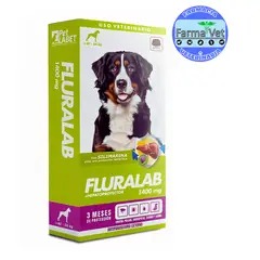 GENERICO - FLURALAB 40 a 56 KG (3 MESES) Antipulga con hepatoprotector