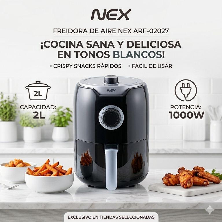 Freidora de aire ARF-02027 2L 1000W Negro