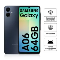 SAMSUNG - Celular Galaxy A06 64GB 4GB RAM negro