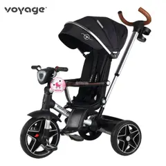 VOYAGE - Triciclo Giratorio 360° Musical Ergonómico -HARDY- Negro