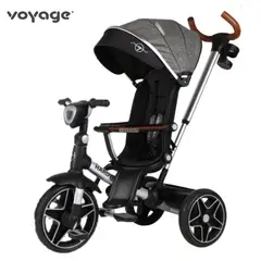 VOYAGE - Triciclo Giratorio 360° Musical Ergonómico -HARDY- Gris