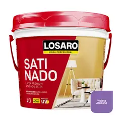 LOSARO - Satinado Látex color Violeta Africano x 4 Lt.