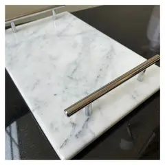 DAS HAUS - AZAFATE RECTANGULAR MÁRMOL CALACATTA SILVER