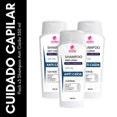 GENERICO - Pack x3 Shampoo Anti Caída 350 ml