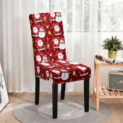 SALA FABULOSA - Fundas de silla de navidad ( 8 piezas) Happy Holidays
