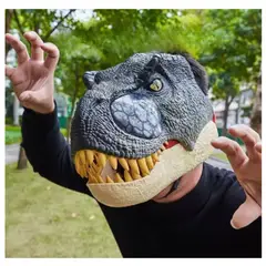 GENERICO - MASCARA DINO SAURIO CON LUCES EN LOS OJOS