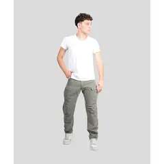 CH CASTRO SPORT - 7035 PANTALON TAFET CARGO MILITAR 100% ALGODÓN RÍGIDO HOMBRE