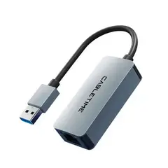 GENERICO - Adaptador CABLETIME CB56G USB-A 3.0 a RJ45 hasta 2.5 Gbps.