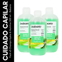 GENERICO - Pack x3 Champú Hydra & Nutritive 500 ml - Babaria