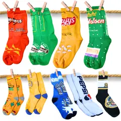 GENERICO - Medias calcetín regalo amigo amiga mamá papá dama caballero 3 pares aleatorio