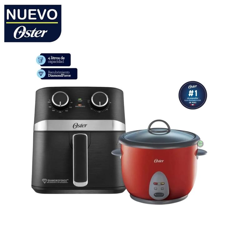 Freidora De Aire 4L Manual Con Revestimiento Antiadherente + Olla 18L