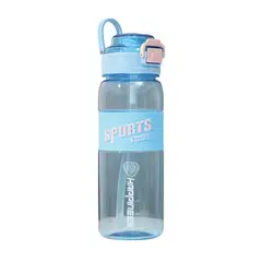 GENERICO - Tomatodo con boca gruesa botella de 1 litro - Azul