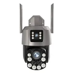 OEM - Cámara de Seguridad WiFi PTZ 360° UHD con Doble Lente Zoom 36X Visión Nocturna Color y Sirena IC-36X